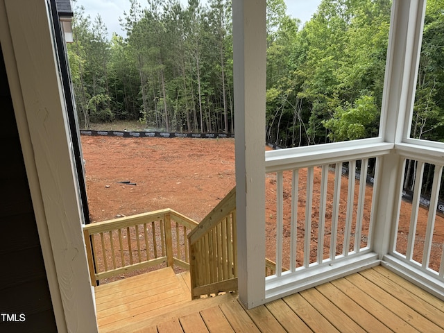 view of wooden terrace