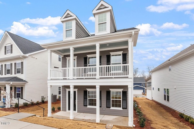 view of front of property with a porch