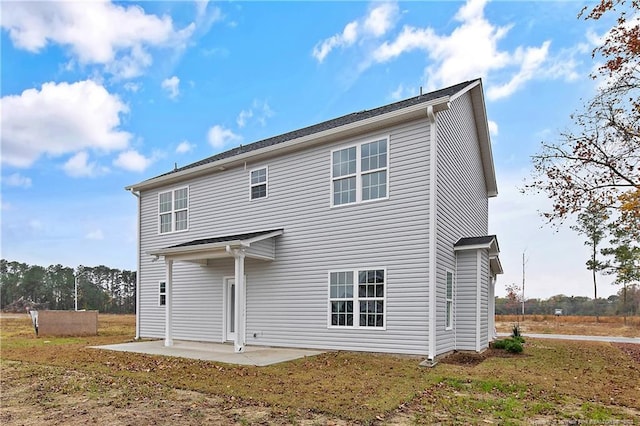 rear view of house with a patio area