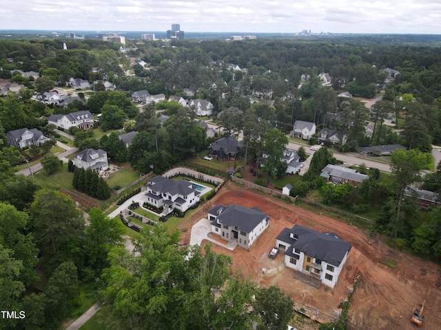 865 Wimbleton Dr, Raleigh, NC 27609 - aerial overview of property's location with nearby suburban area