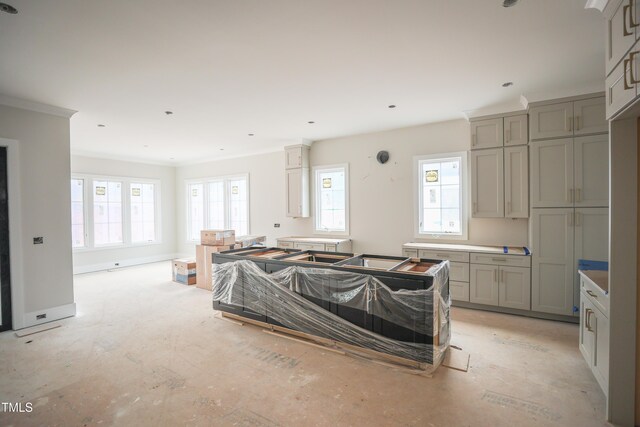 865 Wimbleton Dr, Raleigh, NC 27609 - living room featuring healthy amount of natural light, baseboards, and ornamental molding