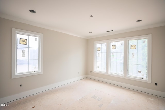 865 Wimbleton Dr, Raleigh, NC 27609 - unfurnished room featuring ornamental molding and baseboards