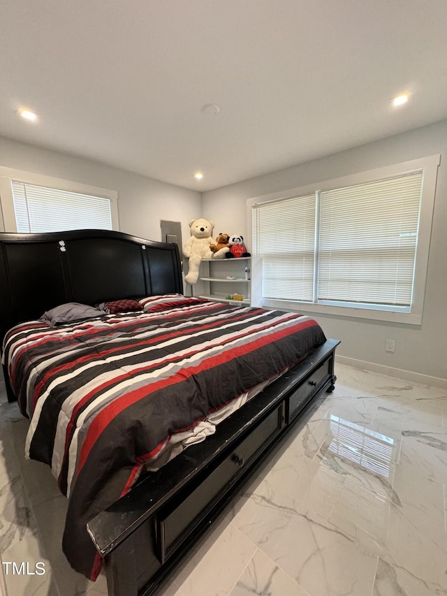 view of tiled bedroom