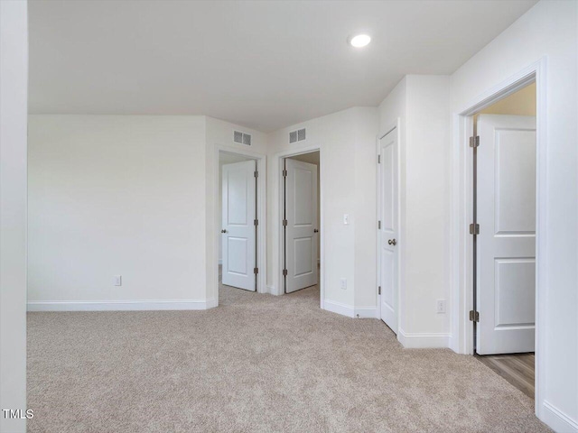 interior space with light colored carpet