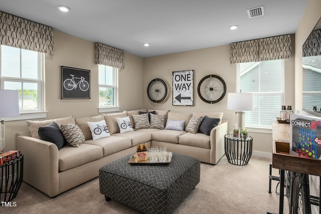 508 Impala Trce, Wendell, NC 27591 - carpeted living area featuring recessed lighting and baseboards
