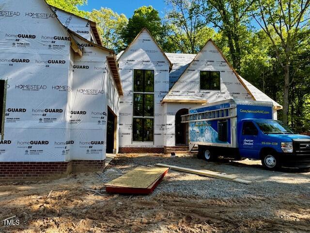 view of unfinished property