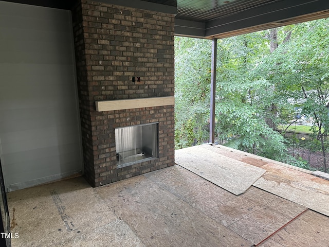 708 Catawba St, Raleigh, NC 27609 - view of patio / terrace with a fireplace
