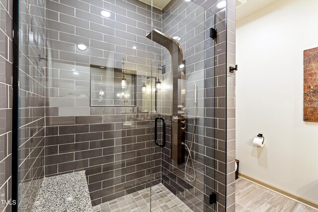 1800 Bay Meadow Ct, Raleigh, NC 27615 - full bath featuring baseboards and a shower stall