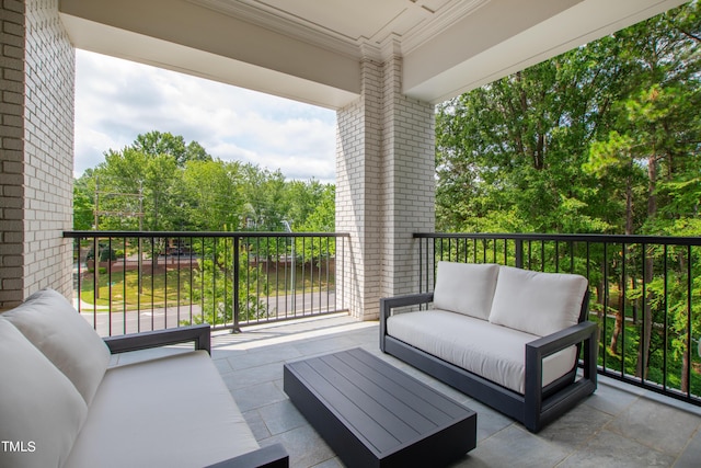 balcony with outdoor lounge area