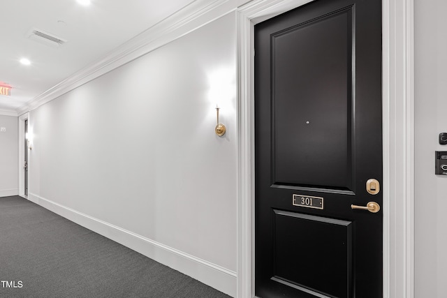 doorway to property featuring visible vents