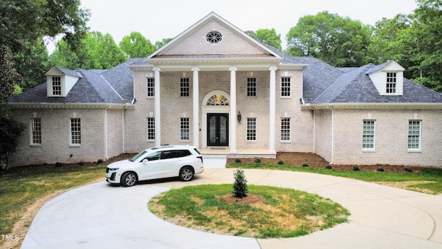 view of greek revival inspired property