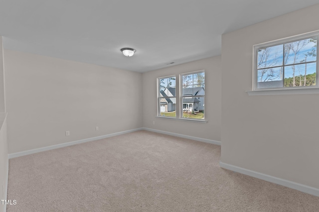 view of carpeted empty room