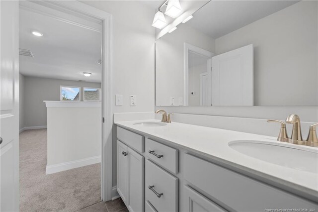 bathroom with vanity