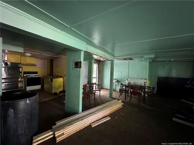 view of basement