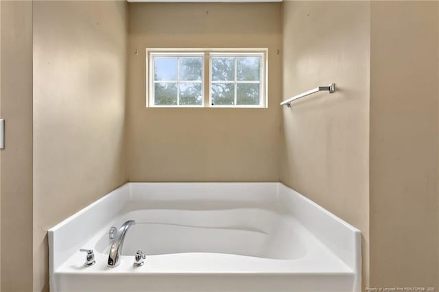 full bath featuring a garden tub