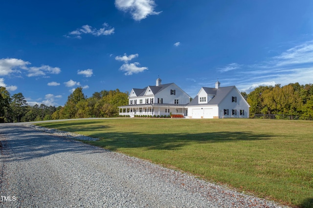 exterior space with a front yard