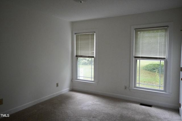 view of carpeted empty room