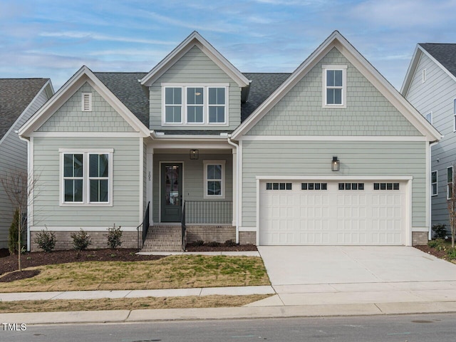 205 Wash Hollow Dr, Wendell, NC 27591 - craftsman-style house with a garage