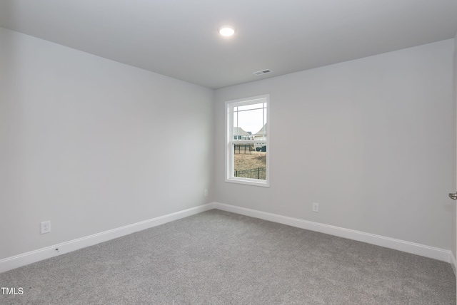 view of carpeted empty room