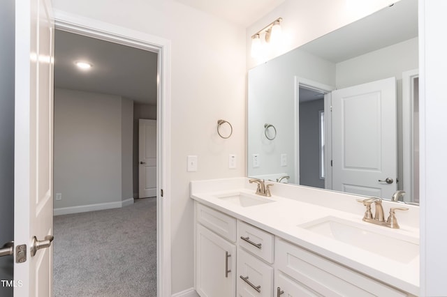 bathroom featuring vanity