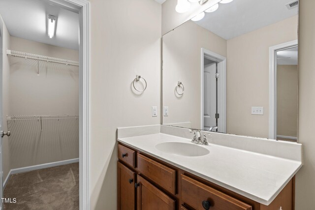 bathroom featuring vanity