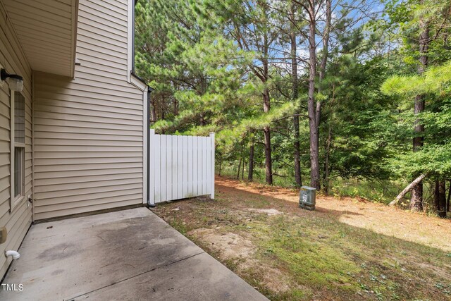 view of yard featuring a patio area