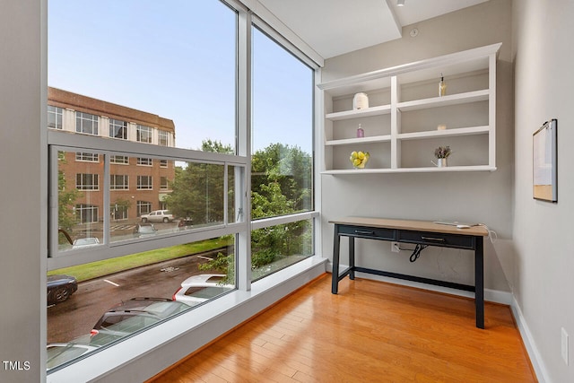 interior space featuring light hardwood / wood-style floors