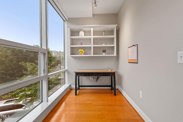 interior space featuring light hardwood / wood-style flooring