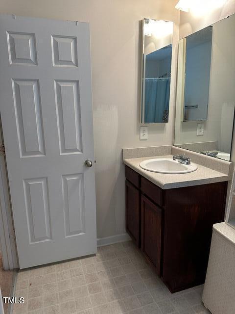 bathroom with vanity