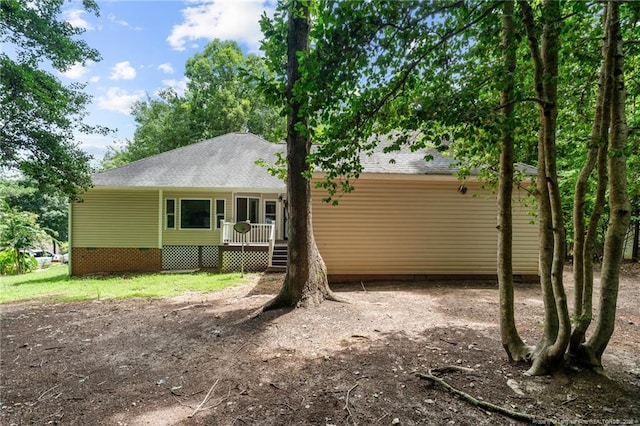 view of rear view of property