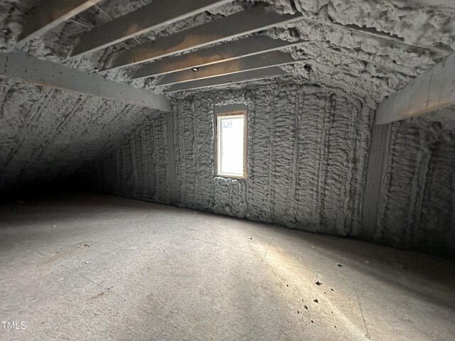 view of attic