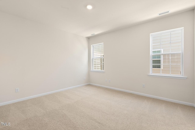 view of carpeted empty room