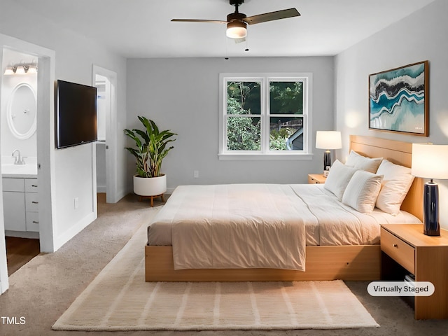 1432 Quarter Pt, Raleigh, NC 27615 - bedroom featuring carpet floors and ensuite bath