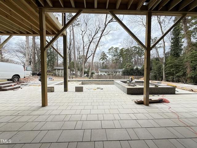 view of patio / terrace with a fenced backyard