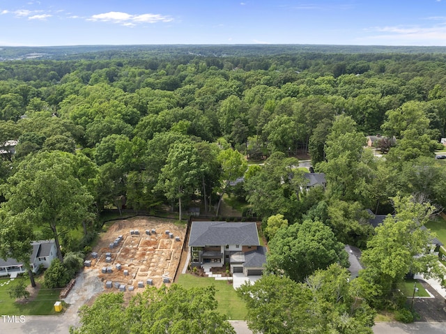 4123 Rockingham Dr, Raleigh, NC 27609 - view of property location with a heavily wooded area