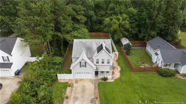 60 Hunters Way, Angier, NC 27501 - drone / aerial view
