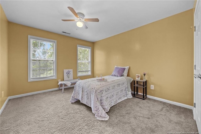 60 Hunters Way, Angier, NC 27501 - bedroom with carpet and a ceiling fan