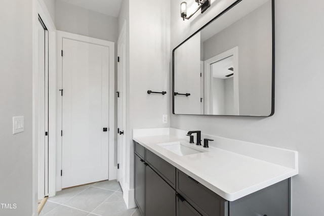 5812 Shawood Dr, Raleigh, NC 27609 - bathroom featuring vanity and tile patterned flooring