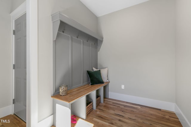 210 Colvard Farms Rd, Durham, NC 27713 - mudroom with wood finished floors and baseboards