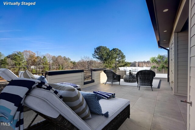 view of patio featuring outdoor lounge area