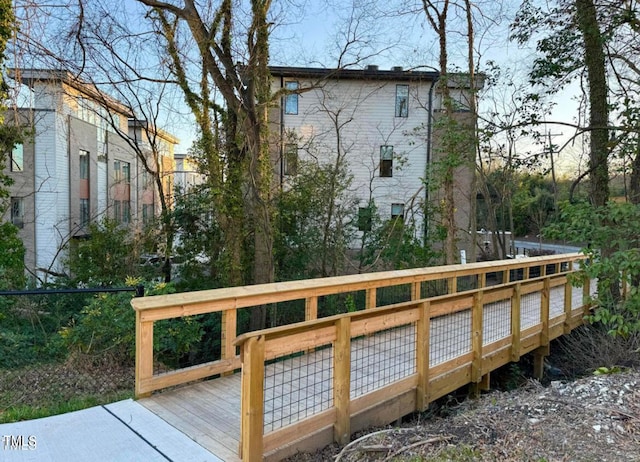 view of wooden terrace