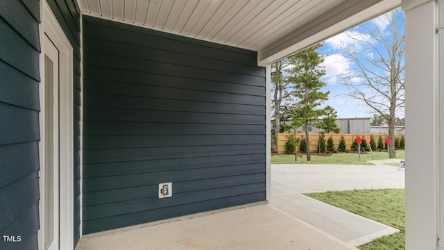 view of patio / terrace with fence