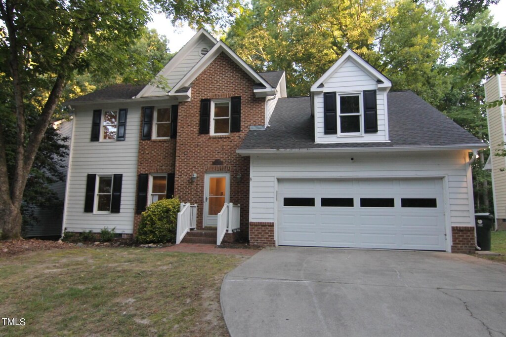 3313 Singleleaf Ln, Raleigh, NC 27616 - view of front of house featuring a front lawn