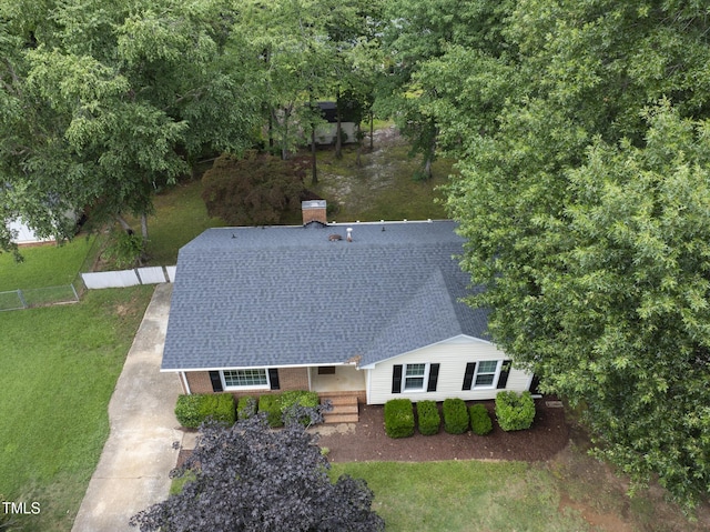 603 E Park St, Cary, NC 27511 - aerial view of property and surrounding area