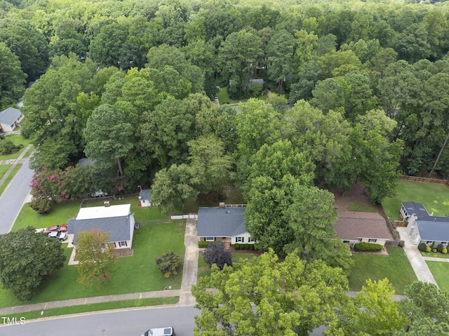 603 E Park St, Cary, NC 27511 - view of property location featuring a heavily wooded area