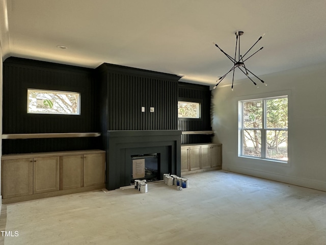 view of unfurnished living room