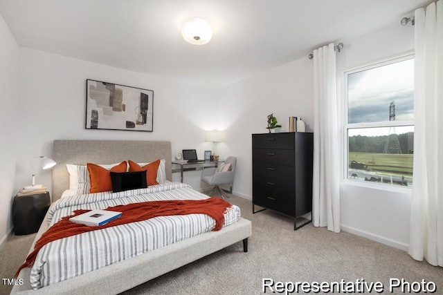 bedroom featuring carpet flooring