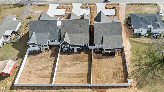 bird's eye view featuring a residential view