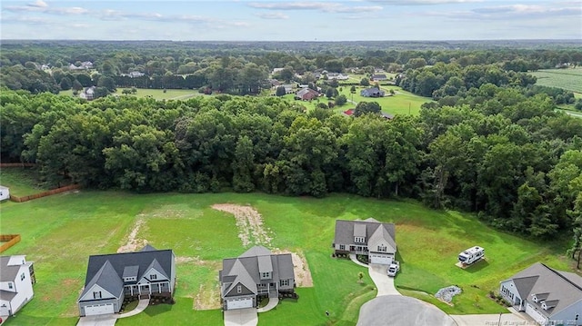 bird's eye view with a residential view