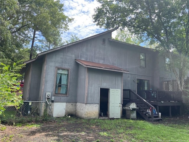 view of back of property